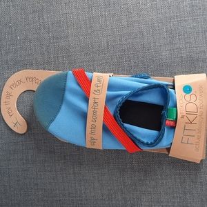 Fitkick Child Indoor Outdoor Slip On Slipper Shoes Flexible Blue Red Kid Kids